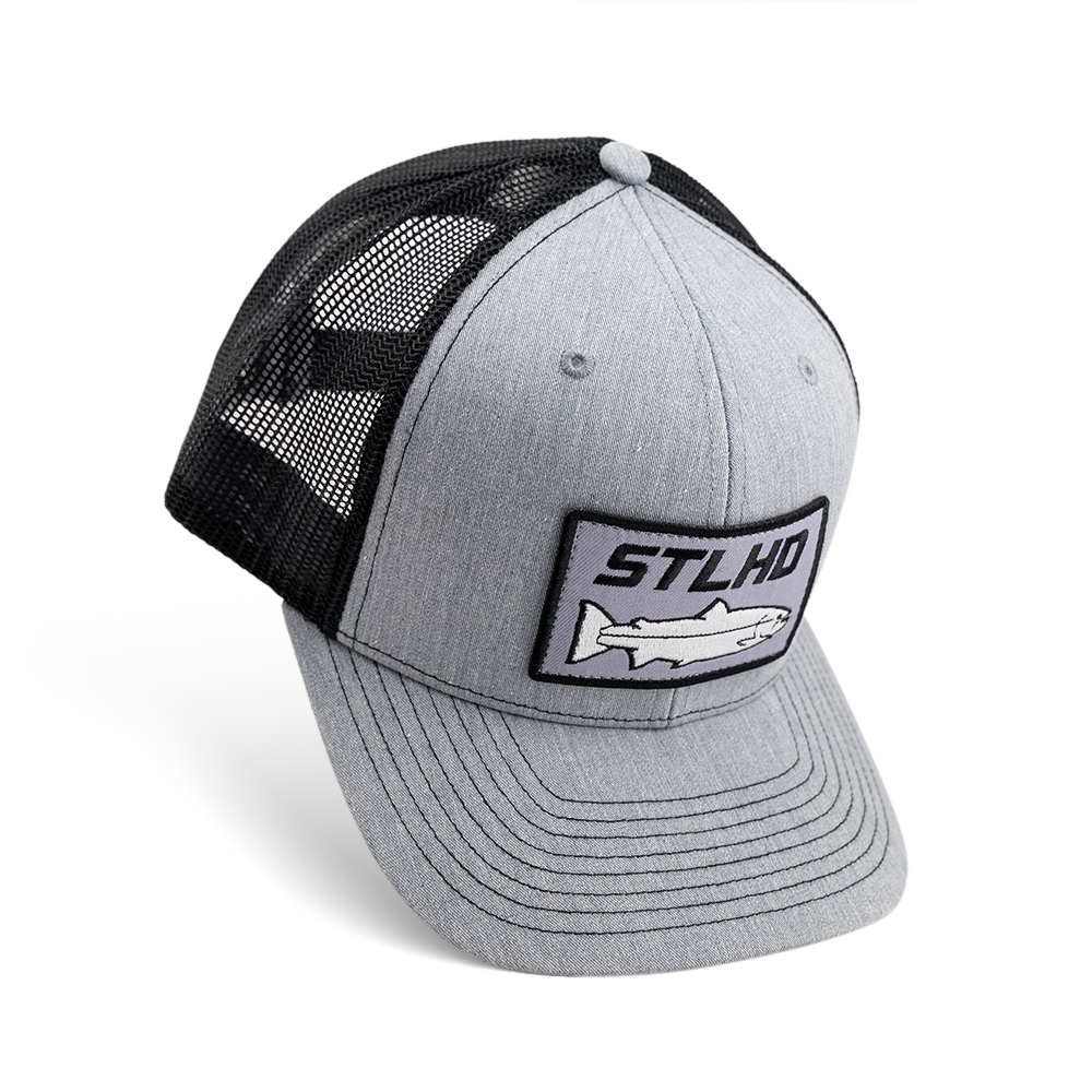 Stlhd Chrome Edition Heather Grey/Black Trucker Snapback Hat – Stillwater  Fly Shop